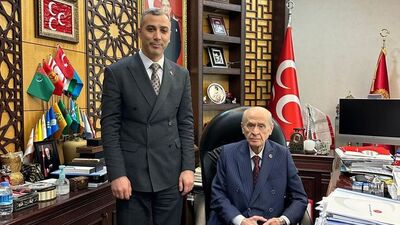 Bahçeli, partisinin Siirt İl Başkanı Tükenmez'i kabul etti