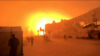 Gazze'de hastaneye hava saldırısı