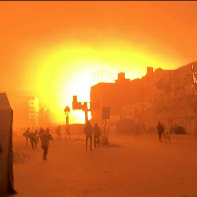 Gazze'de hastaneye hava saldırısı