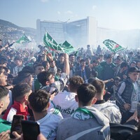 Bursasporlu taraftarların şampiyonluk coşkusu