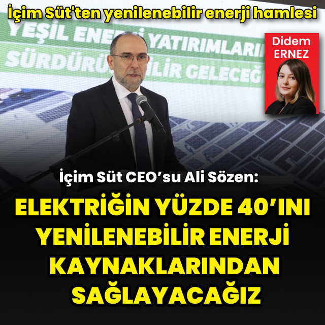 İçim Süt'ten yenilenebilir enerji hamlesi