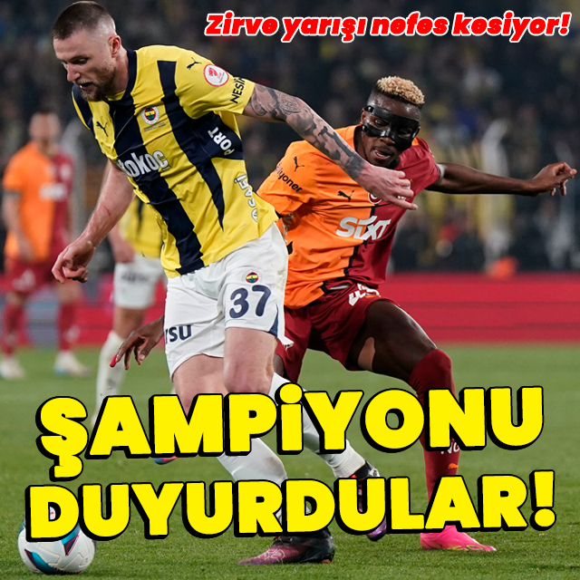 Süper Lig'de şampiyonu açıkladılar!