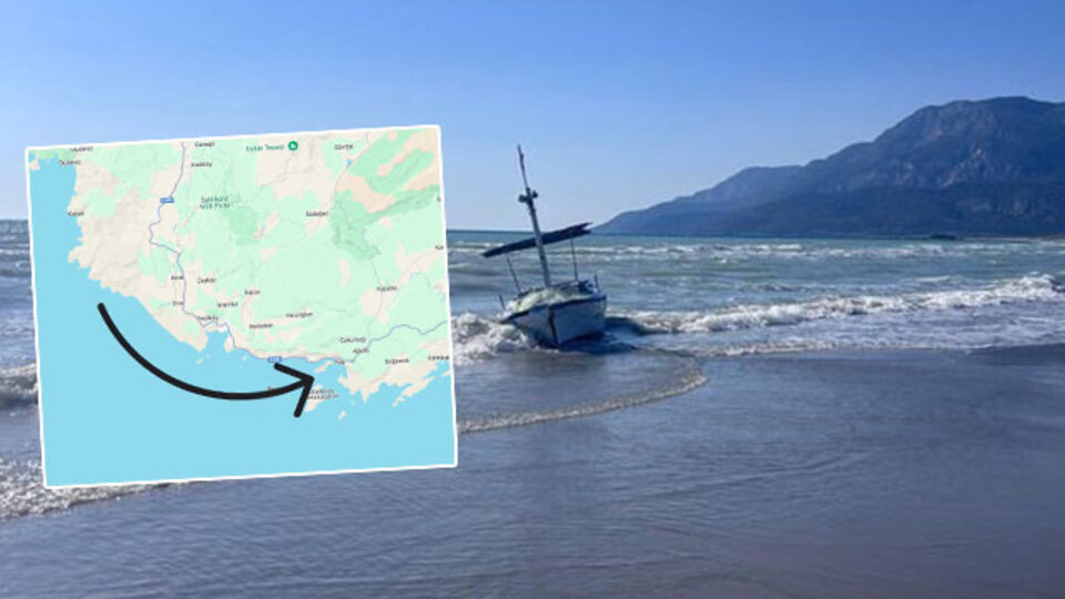 Muğla'da tekneden düştü Antalya'da bulundu! Tam 50 kilometre... Vahim olay!