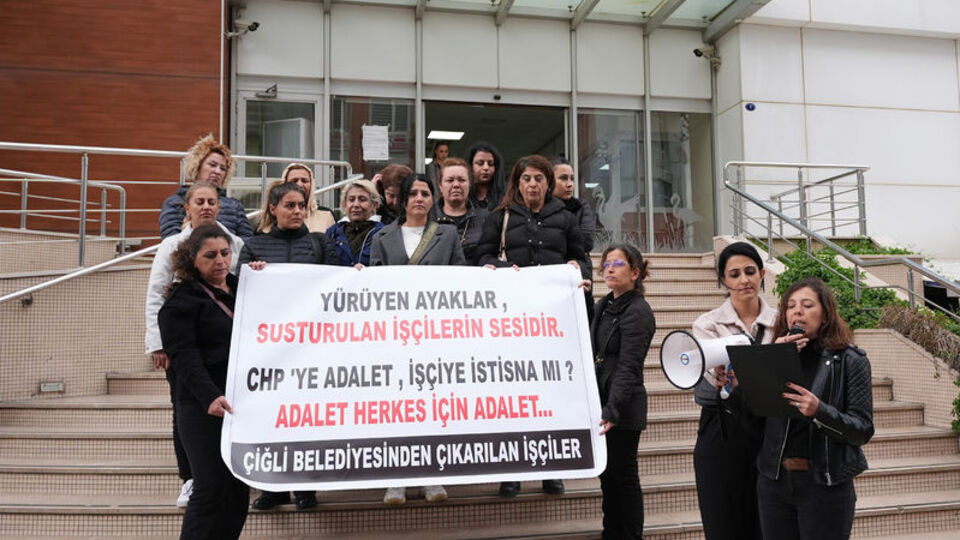 Çiğli'de işten çıkarılan kadınların eylemi sürüyor