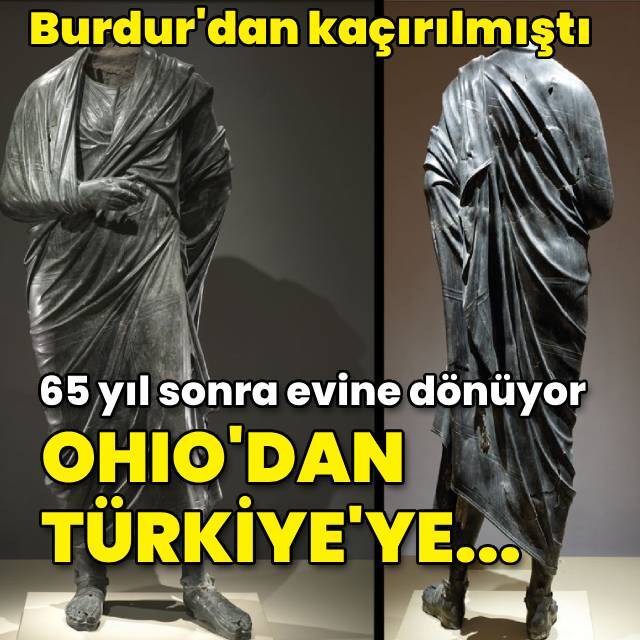 Marcus Aurelius heykeli Türkiye'ye teslim edildi