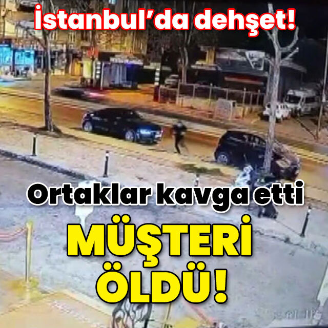 Ortaklar kavga etti müşteri öldü!