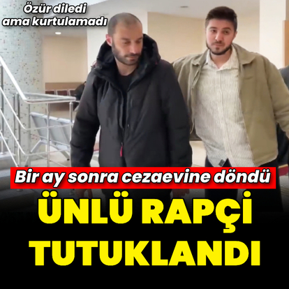 Ünlü rapçi tutuklandı