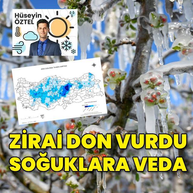 Zirai don vurdu! Soğuklara veda
