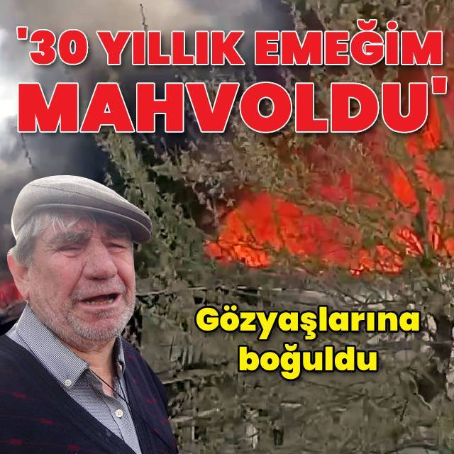 Gözyaşlarına boğuldu: 30 yıllık emeğim mahvoldu