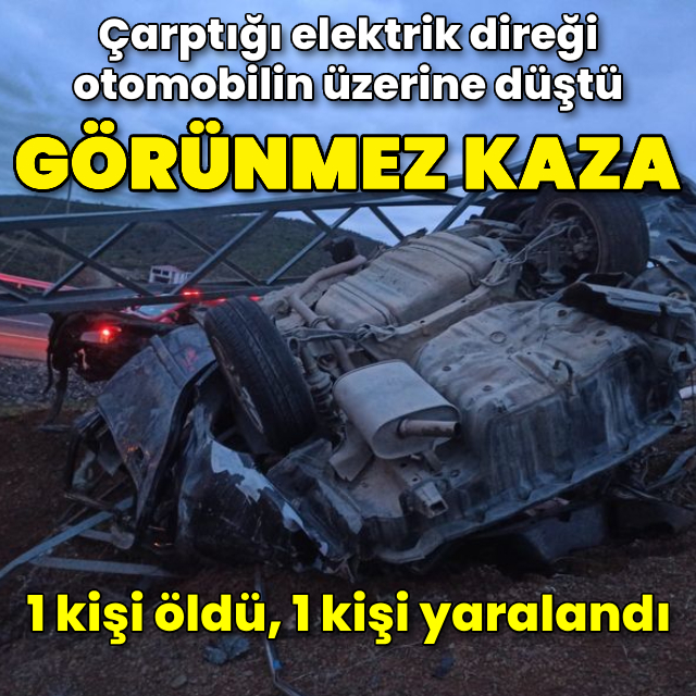 Bingöl'de kaza: 1 ölü, 1 yaralı