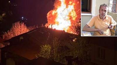 Alevler her yeri sardı... Evde mahsur kaldı!