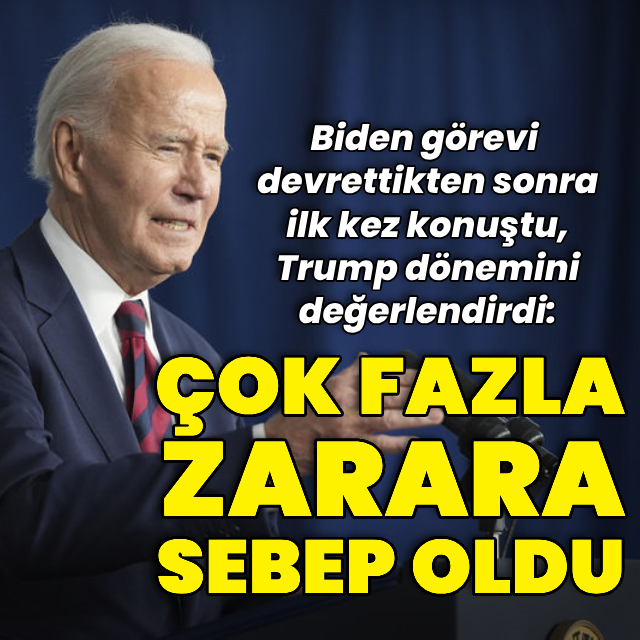 Biden kamuoyu önünde ilk kez konuştu