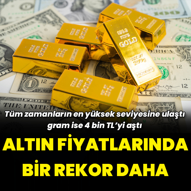 Altın fiyatlarında yeni rekor