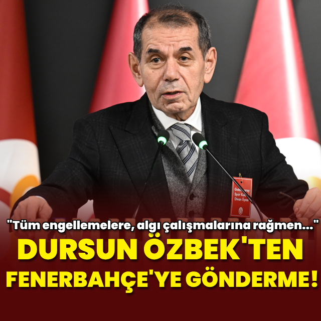 Dursun Özbek'ten Fenerbahçe'ye gönderme!