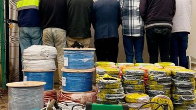 Gaziantep'te kablo hırsızlığı: 6 tutuklama