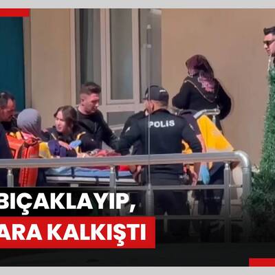 Eşini bıçaklayıp, intihara kalkıştı