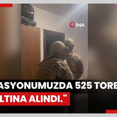 İçişleri Bakanı Yerlikaya:""Narkokapan-Ankara" operasyonumuzda 525 torbacı gözaltına alındı."