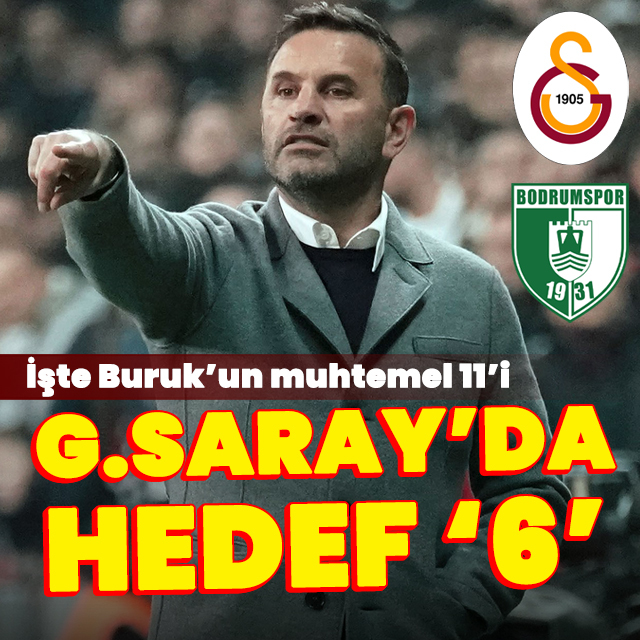 Galatasaray'da hedef 6!