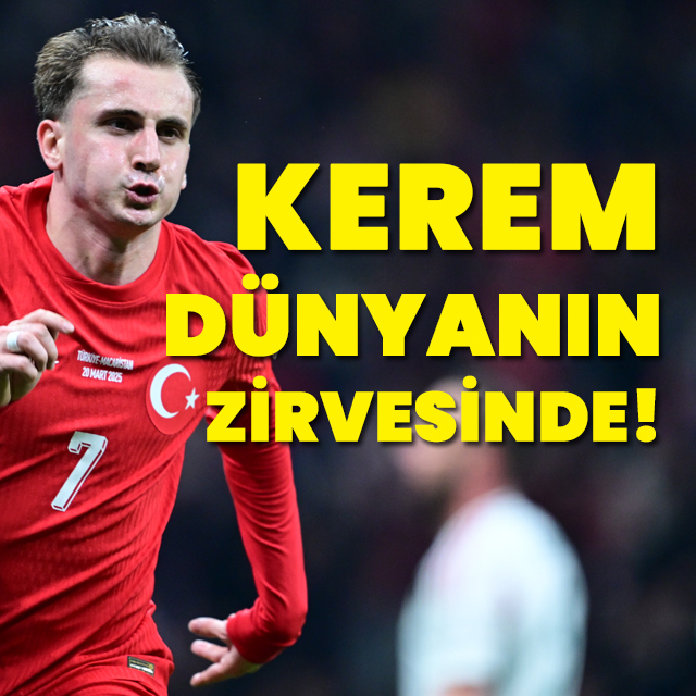 Kerem dünyanın zirvesinde!