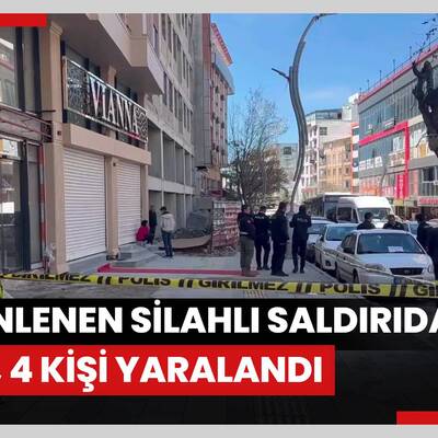 Bir iş yerine düzenlenen silahlı saldırıda 1 kişi öldü, 4 kişi yaralandı