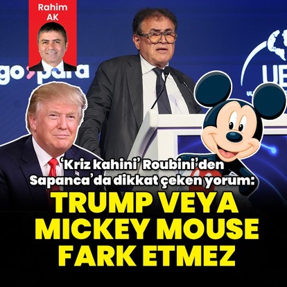 "Trump veya Mickey Mouse fark etmez"
