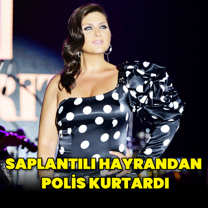 Saplantılı hayranından polis kurtardı