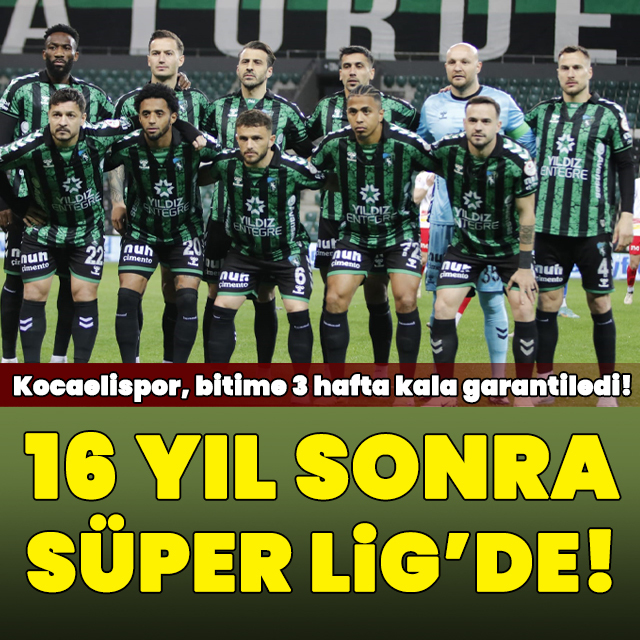 Kocaelispor Süper Lig'e çıktı!