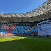Bursaspor tribünlerinin koreografi şovu!