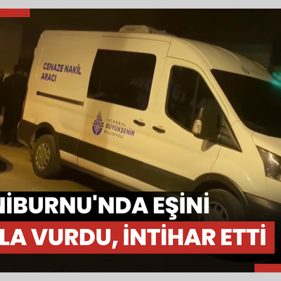 Zeytinburnu'nda eşini silahla vurdu, intihar etti