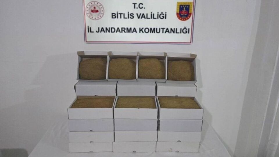 35 kilogram tütün ele geçirildi