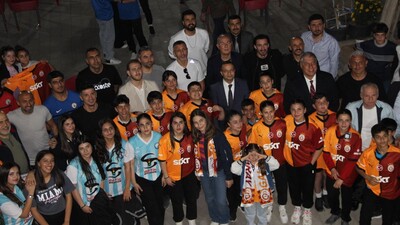 G.Saray'ın efsaneleri Cizre'de gençlerle buluştu