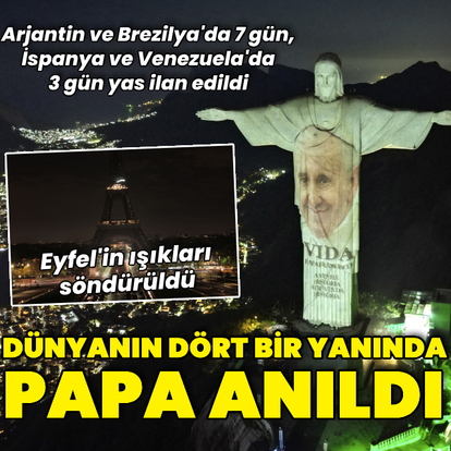Papa dünya çapında anıldı