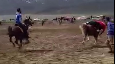 Atın üzerinde kalp krizi geçirdi!