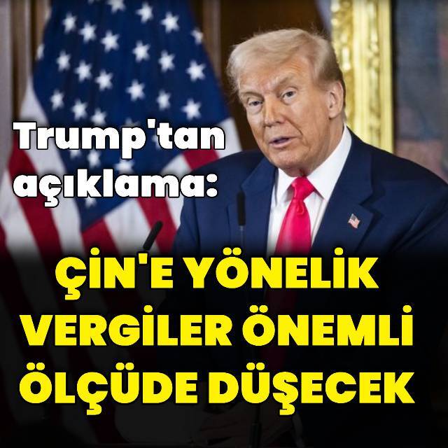 Trump: Çin'e vergi yüzde 145'i geçmeyecek