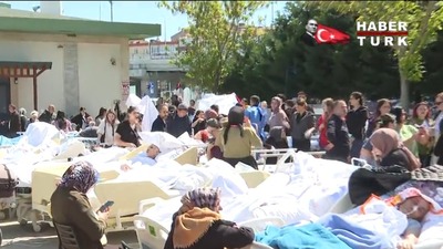 Silivri Devlet Hastanesi'ndeki hastalar tahliye edildi