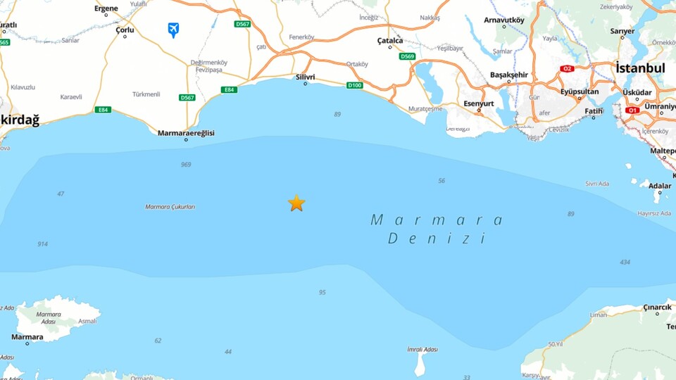 İstanbul'da 6.2 büyüklüğünde deprem