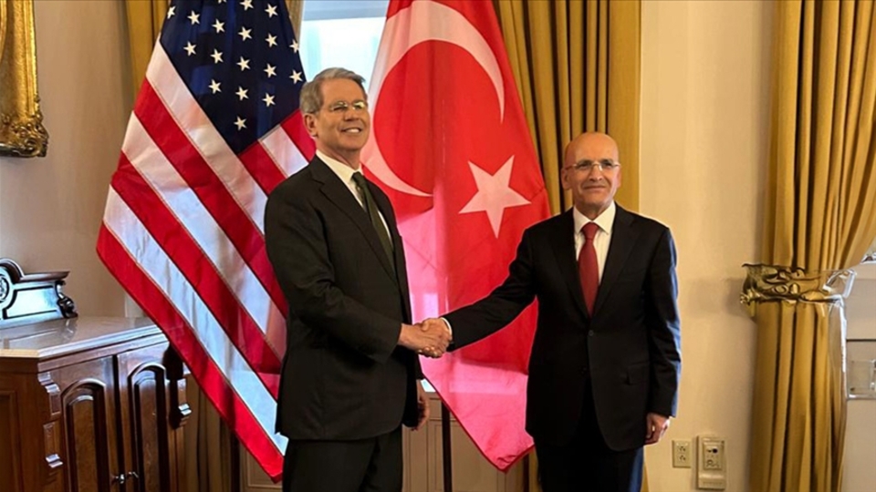 Bakan Şimşek, ABD'li mevkidaşı Bessent ile görüştü