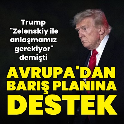 Avrupa'dan Trump'ın barış planına destek