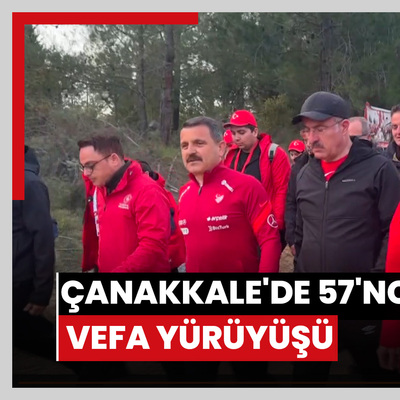 Çanakkale'de 57'nci Alay'a Vefa Yürüyüşü