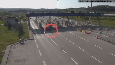 HGS gişesinden 110 km ile geçti!