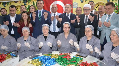 Manisa'da saçılacak 8 ton macunun duası yapıldı