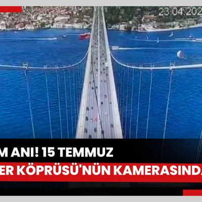 Deprem anı, 15 Temmuz Şehitler Köprüsü'nün kamerasında
