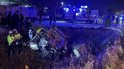 Otomobil takla attı: 1 ölü, 1 yaralı