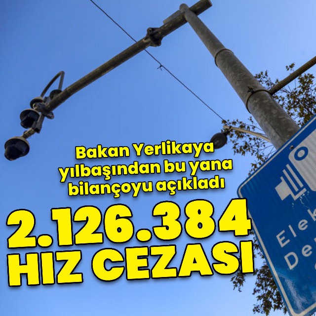 Yılbaşından bu yana 2 milyon 126 bin 384 hız cezası