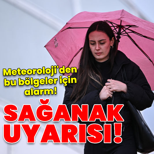 Kuvvetli sağanak yağmur uyarısı!