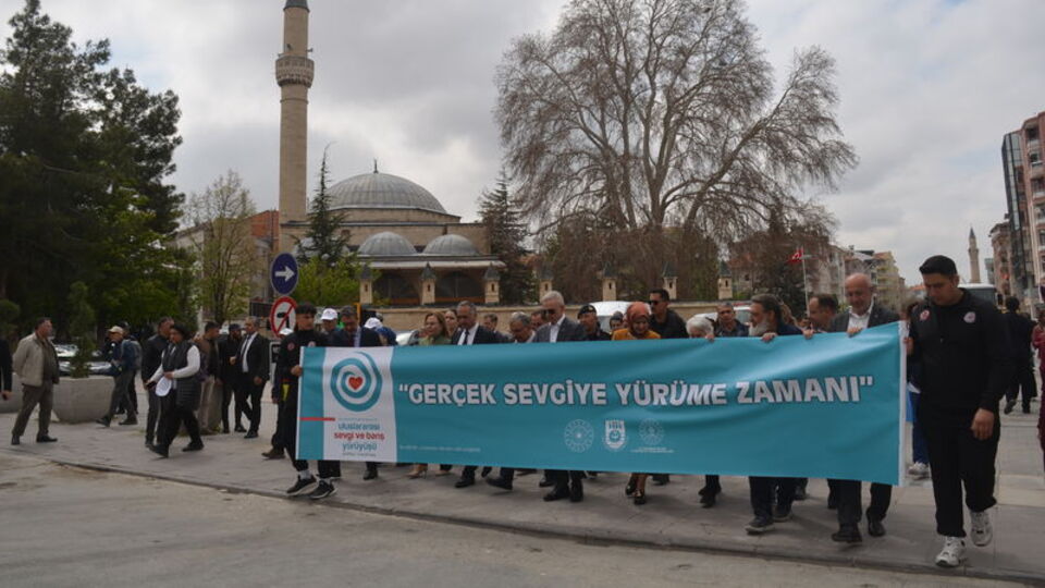 "7. Uluslararası Sevgi ve Barış Yürüyüşü" başladı