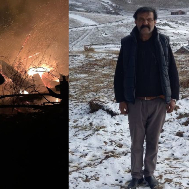 Alucra'da yangın: 1 ölü