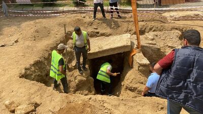 Aydın'da Roma dönemine ait 'oda mezar' bulundu