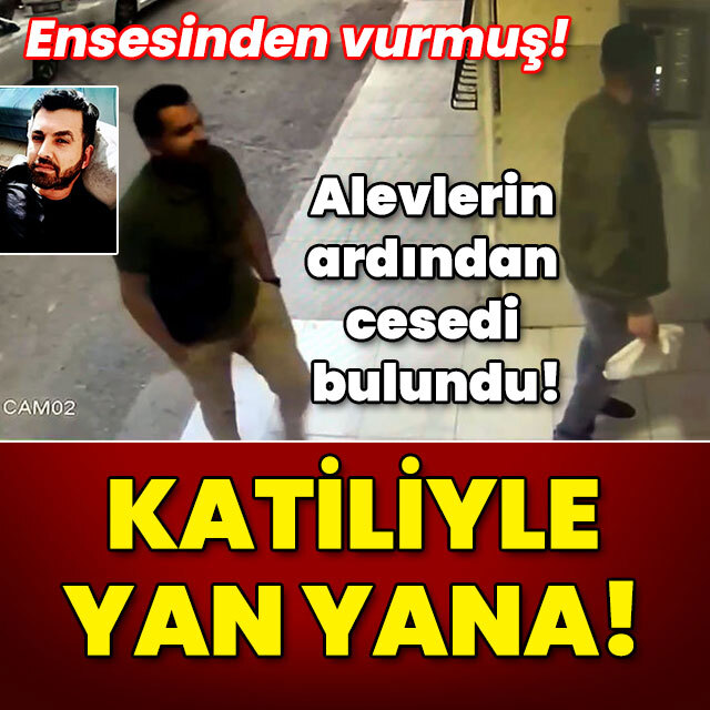 Alevlerin ardından cesedi bulundu! Katiliyle yan yana!