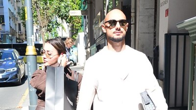 Sevgilisiyle alışveriş yaptı